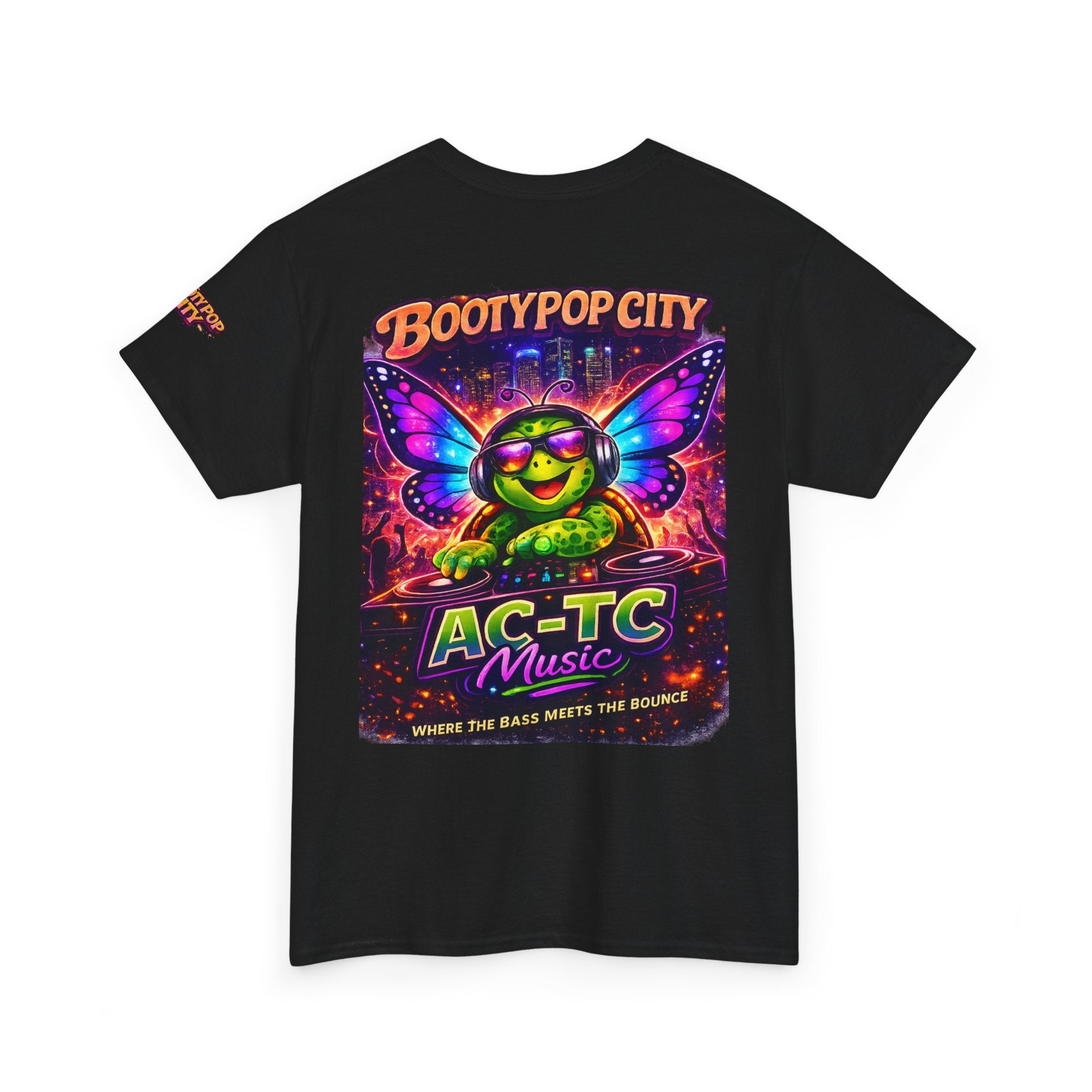 AC‑TC Music Butterfly Logo Tee — Bootypop City Festival T‑Shirt