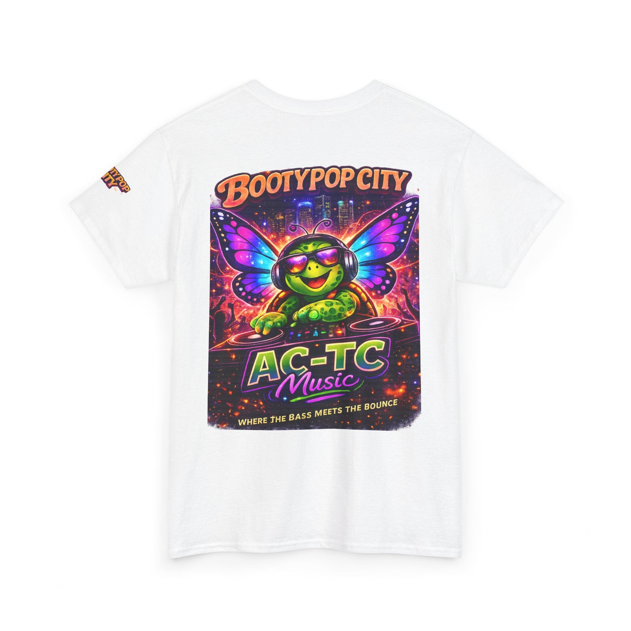 AC‑TC Music Butterfly Logo Tee — Bootypop City Festival T‑Shirt
