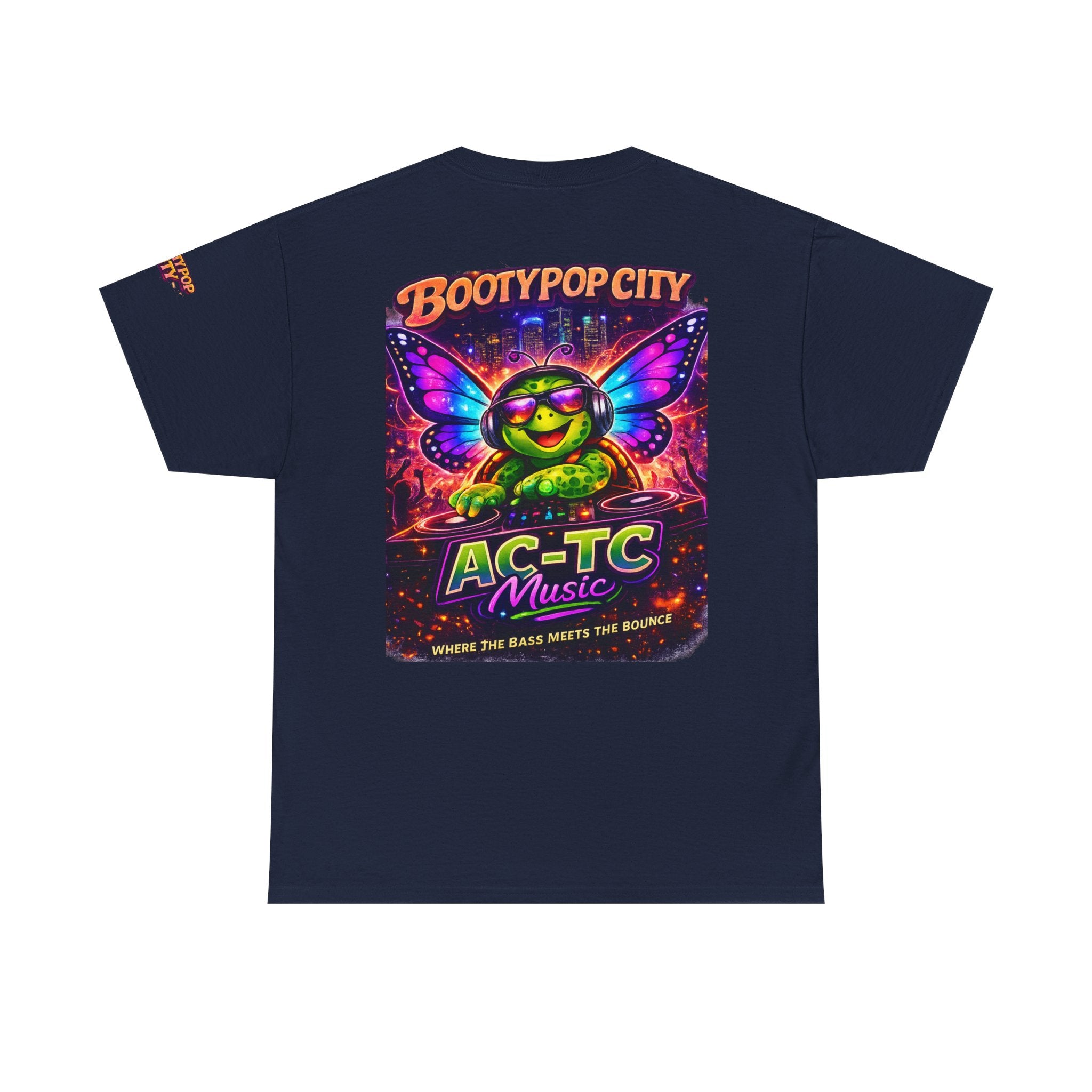 AC‑TC Music Butterfly Logo Tee — Bootypop City Festival T‑Shirt