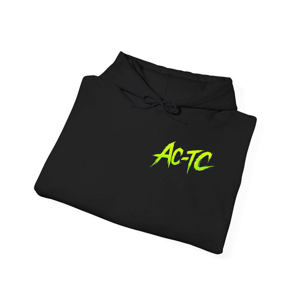 Alien Graphic Hoodie – Neon Green AC-TC Extraterrestrial Crewneck