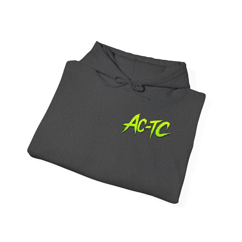 Alien Graphic Hoodie – Neon Green AC-TC Extraterrestrial Crewneck