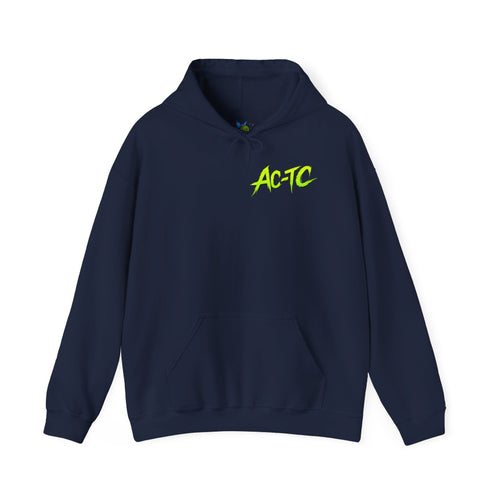 Alien Graphic Hoodie – Neon Green AC-TC Extraterrestrial Crewneck