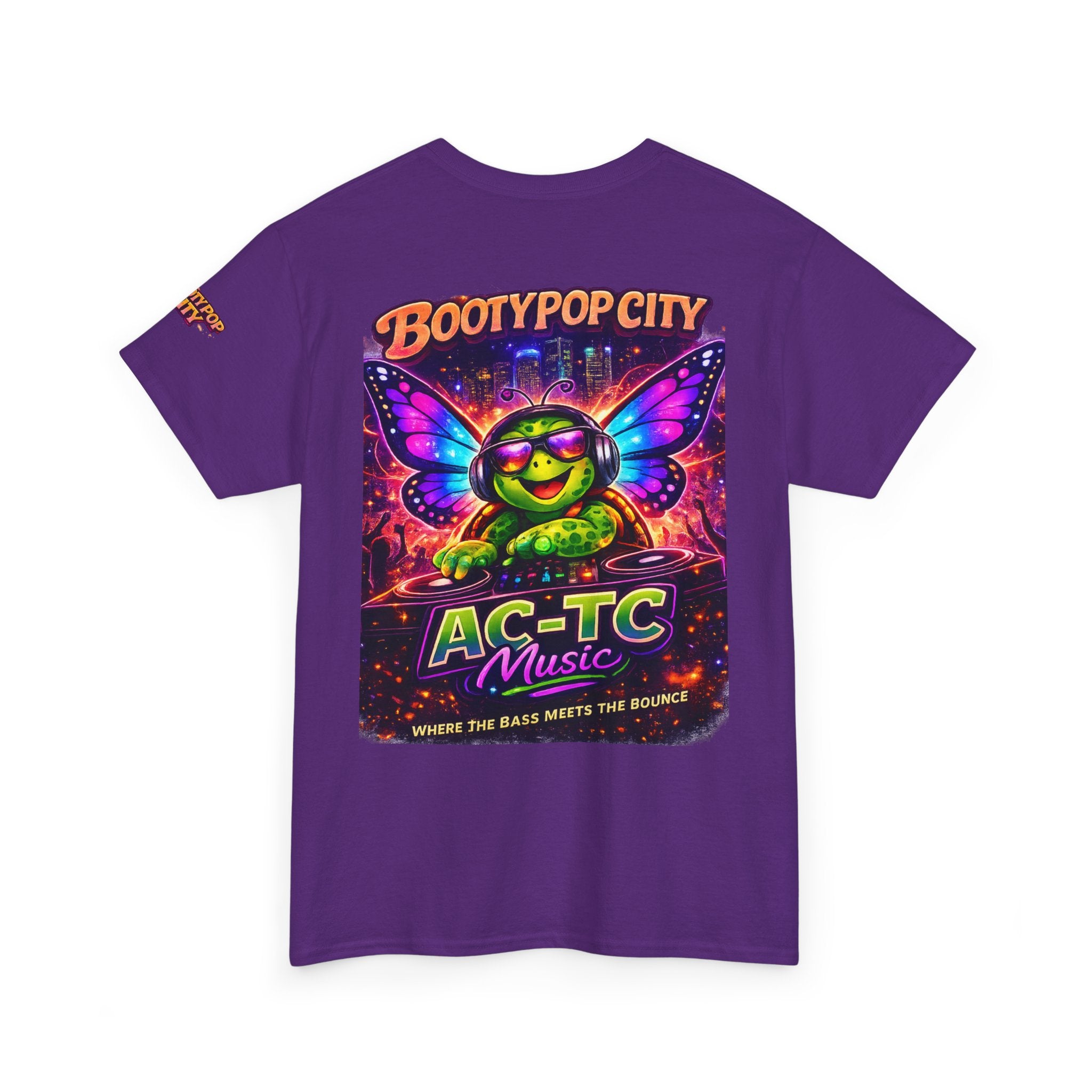 AC‑TC Music Butterfly Logo Tee — Bootypop City Festival T‑Shirt